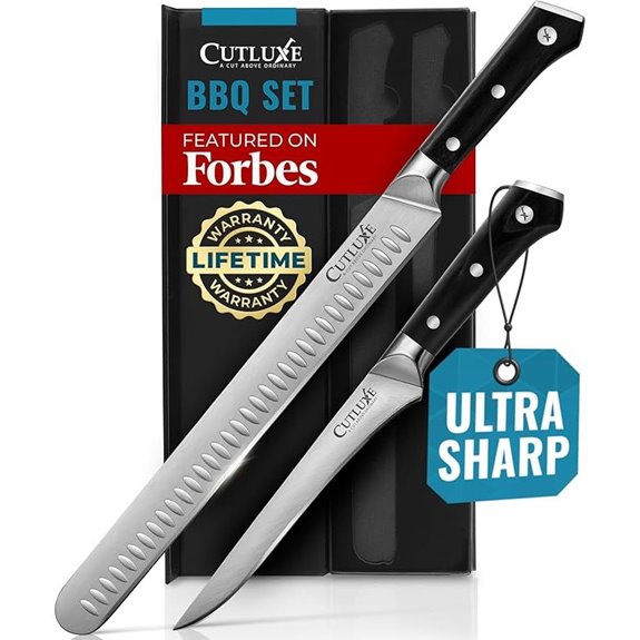 Cutluxe Carving & Boning Knife Set for BBQ