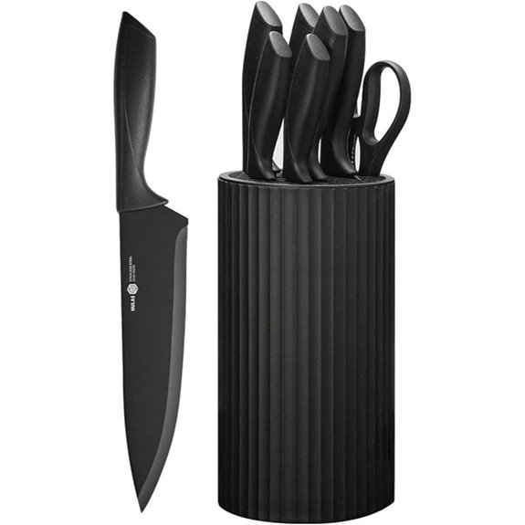 8-Piece Kitchen Knife Set with Block