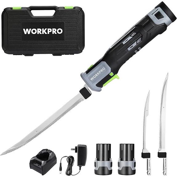 WORKPRO 12V Cordless Electric Fillet Knife Kit