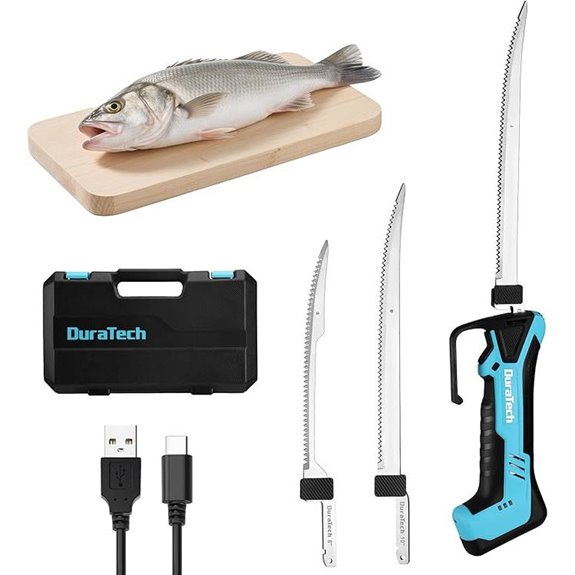 DURATECH 12V Cordless Electric Fillet Knife with Case