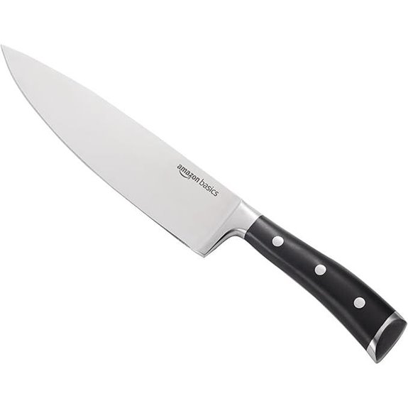 Amazon Basics 8-Inch High Carbon Steel Chef's Knife