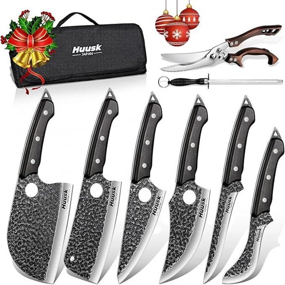 Huusk Serbian Chef Knife Set (6-Piece)
