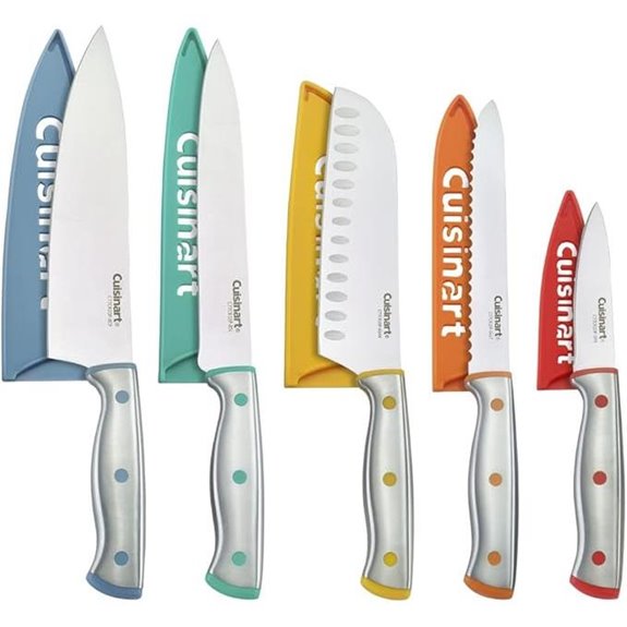 Cuisinart ColorCore 10-Piece Stainless Steel Knife Set